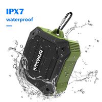 Waterproof Bluetooth Speaker Shower Speaker IPX 7 Bathroom Speaker V4.2 True Wireless Speakers Portable Shockproof Boombox Speaker 800mAh Powerful Audio Driver Enhanced Bass 10m Wireless (Green/Black)
