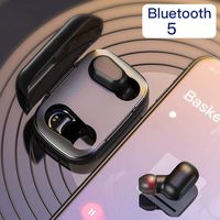 RIBITENS Mini Bluetooth Earphones in-Ear Earpieces Bilateral Stereo Wireless Headset Bluetooth Headsets with Charging Box
