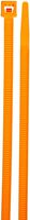 Standard Fluorescent Cable Tie, 50lbs Tensile Strength, 3" Bundle Diameter, 0.187" Width, 11.1" Length, Orange