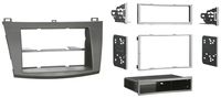 Metra 99-7514B Single or Double DIN Installation Dash Kit for 2010 Mazda 3, Painted Matte Black to Match Dash (Black)