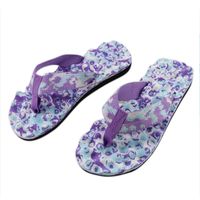Hemlock Women Summer Beach Flip Flops Shoes Slipper Home Flip Flops (US:5.5, Purple)