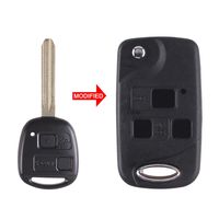 Heart Horse 3 Button Flip Key Fob Remote Case Shell for Lexus IS200 LS400 RX300 GS300 HYQ12BBT, HYQ1512V