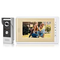 Video Doorbell 7 Inch Video Door Phone Entry System Intercom Kit 1-Outdoor Camera 1-Indoor Monitor IR Night Vision Two-Way Talk for Children Older Familly(US Plug)
