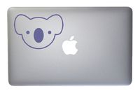 Koala Bear Vinyl Decal for MacBook, Laptop or Other Device 5 Inch (Lavender)