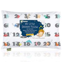 Toddler Pillow with Pillowcase - 13X18 Soft Organic Cotton Baby Pillows for Sleeping - Machine Washable - Toddlers, Kids, Infant - Perfect for Travel, Toddler Cot, Bed Set (Kea123)