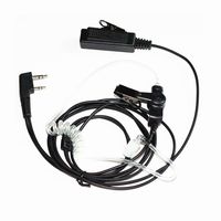 Caroo Police Covert Acoustic Tube Earpiece Headset for Kenwood Kenwood Puxing Wouxun Hytera Two Way Radio TK250 TK260 TH-215 D7 D7A F6 F6A Etc.