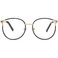 SOJOS Blue Light Blocking Glasses Round Eyeglasses Frame Anti Blue Ray Computer Game Glasses SJ5042 with Black Frame/Anti-Blue Light Lens