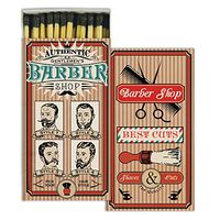 MY SWANKY HOME Retro Vintage Style Barber Shop Matches | Set 10 Beard Masculine