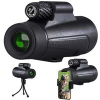 CGBOOM Monocular Telescope, 12x50 HD High Power Telescope with Smart Phone Amount Tripod, Waterproof BAK4 Prism FMC Coating Mono Scope for Bird Watching, Hiking, Hunting, Camping