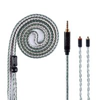HiFiHear MMCX Cable Upgraded 16 Silver Plated Core Copper IME Earphone Jack Cable, Balanced Replacement Audio Cable Extension for Shure SE215 SE315 SE846 SE535 SE425 UE900 Earphones(MMCX 2.5mm)