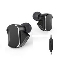 BQ3 in-ear Earphones,10 drivers earphone and Monitors, 3 Balanced armature and2 Dynamic per side,3.5MM Hi-Res earphones with Bass Driven Sound, High Fidelity for Smartphones/PC/Tablet(With Mic Black）