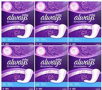 Always Xtra Protection Regular Daily Liners, 50 Count (Pack of 6)