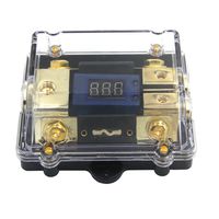ZOOKOTO 250A Fuse Holder,Car Stereo Audio Led Display Digital Voltage Inline ANL Fuse Holder 0GA(2GA/4GA) 1 in 0GA2GA/4GA 2 Out with Two 250 Amp Fuse