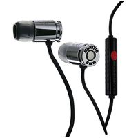 Munitio NINES Tactical Earphones with 1 Button Universal Mic Control - Dark Silver