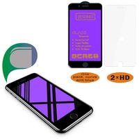 JESOHO Tempered Glass Screen Protector for iPhone 7 Plus & 8 Plus Black (1+2 Packs), 3D Curved Edge,Full Coverage, 3D Touch, Anti Blue Light Filter Film, Anti-Scratches, Anti-Fingerprint