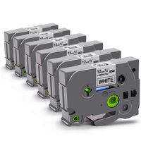 Aitaperste 6 Pack Compatible Label Tapes Replacement for Brother P Touch TZ Label Tape for TZe-231 Black on White 12mm 0.47 Laminated, Compatible with P-Touch Cube, D600, D210, PT-H110, 26.2 ft Roll