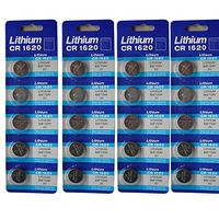 Generic Cr1620 Br1620 1620 3V Lithium Batteries 20 Pcs 4 Cards