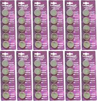 60 Pcs 2450 Batteries (CR2450/ DL2450/ E-CR2450) Lithium 3v (12 Packs of 5) by Loopacell