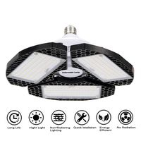 LED Garage Lights, Deformable LED Garage Ceiling Lights 7200 Lumens, CRI 80 Shop Lights for Garage，Ultra-Bright Mining Lamps with 3 Adjustable Panels，Working Light 、LED Light Bulbs for barn etc.