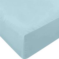 Utopia Bedding Fitted Sheet - Soft Brushed Microfiber - Deep Pockets, Shrinkage and Fade Resistant - Easy Care - 1 Fitted Sheet Only (Queen, Spa Blue)