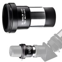 Landove 1.25" Barlow Lens 2X Multi Coated T Adapter Double Lens 3 Element APO with HD Broadband Green Film Optics for Standard Telescope Eyepiece