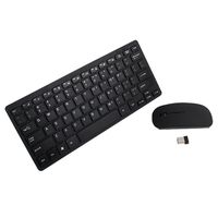 WensLTD Ultimate Wireless 2.4GHz Mini Keyboard and Mouse Combo Set for Laptop iMac MacBook (Black)