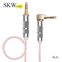 SKW Aux Cable for Car(Hi-Fi Sound),3.5 mm to 3.5 mm Aux Cord/Stereo Audio Cable/Headphone Cable for Home Stereo,iPhone,iPod,IPad,Echo Dot,Sony & More-3.2Feet-Pink