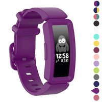 Watbro Compatible with Fitbit Ace 2 Bands for Kids 6+, Soft Silicone Bracelet Accessories Watch Band Repalcement Strap, Colorful Sport Wristbands for Fitbit Ace 2/ Inspire HR for Boys Girls