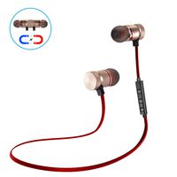 Wozzako New Bluetooth Headphones Magnetic Wireless Earbuds with Microphone,HD Sound, Reduce Noise - Secure and Perfect for Outdoor Running (11Gold)