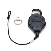 KEY-BAK MIC-BAK CB Radio Retractable Tether, 36" Kevlar Cord, 8" Nylon Attachment Loop, D-Ring Mount Included