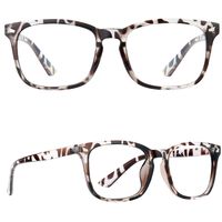 Blue Light Blocking Glasses - Computer Game Glasses Square Eyeglasses Frame, Blue Light Blocker Glasses for Women Men, Anti EyeStrain Headache