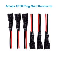 BETAFPV 6pcs Amass XT30 Plug Connector 65mm with 18AWG Silicone Cable for F4 V2 FC BLHeli-32 16A ESC Beta85X Brushless Whoop Drone