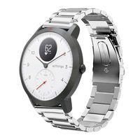 LeafBoat Compatible with Withings/Nokia Steel HR Sport Smartwatch Steel Band (40mm),Replacement Wristband for Withings/Nokia Steel HR Sport Smartwatch (40mm) (Silver)