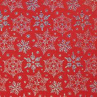 Jillson & Roberts Gift Wrap, Sparkleflake Red (6 Jumbo Rolls 10ft x 30in)