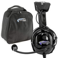 Rugged Air RA900-BUNDLE General Aviation Pilot Headset Includes Headset Bag, Gel Ear Seals and Cloth Ear Covers - Featuring Stereo/Mono Switch with GA Dual Plugs and MP3 Music Input