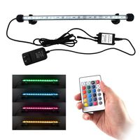 COVOART LED Aquarium Light, 15 inches Fish Tank Light RGB Color Underwater Light Submersible Crystal Glass Lights