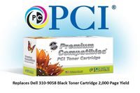 Premium Compatibles Inc. 310-9058PC Ink and Toner Replacement Cartridge for Dell Printers, Black