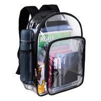 Clear Backpack, Waterproof and Lightweight,Transparent Backpack for Work, Concerts,Travel and Sporting Event