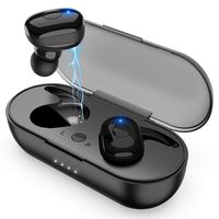 Wireless Earbuds, Bluetooth 5.0 Wireless Headphones, in-Ear Sweat-Proof Stereo Wireless Earphones with Portable Charging Case, Mic
