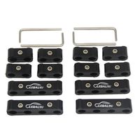 LEDAUT 12pc Engine Spark Plug Wire Separator Divider Suit for 8mm 9mm 10mm (Black)