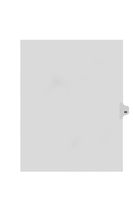 Kleer-Fax Letter Size Individual Number Index Dividers, Side Tab, 1/25th Cut, Number 89, 25 Sheets per Pack, White (82289)