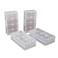 4 pcs Clear Color Battery Storage Case Holder Organizer for 18650,SACKORANGE Battery Storage Case for 18650 or CR123A Battery