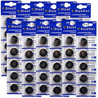 BlueDot Lithium Batteries, 3 Volts, 60 CR2032 Batteries