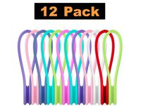 12 Pcs in Set - Reusable Magnetic Cable Ties Cord Organizers - 12 Pack Cord Ties Cable Organizers Unique Gadgets for Cable Management and Organization,Hanging & Holding Stuff,Fidgeting
