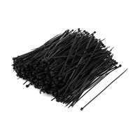 uxcell 1000 Pcs Nylon Self-Lock Cable Zip Ties Straps Self-Locking Ties Long Cable Ties 3x150mm Black