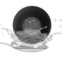 Kyocera Torque Black Waterproof Wireless Speaker with Suction Cup for Music and Speaker Phone for Shower, Pool, Boating and Outdoors