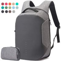 Laptop Backpack College School Backpack 17+ Colors for Choice Anti Theft Tech Laptop Backpack with USB Charging Waterproof Material for School Business Men & Women Bonus Packet Bag,Gray