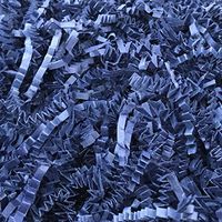 Black Cat Avenue 1/2 LB Navy Crinkle Cut Paper Shred Filler for Gift Wrap and Basket Filler