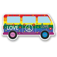 2 x 15cm/150mm Peace Love Dub Vinyl Sticker Decal Laptop Travel Luggage Car iPad Sign Fun #5608