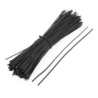 uxcell Data Cable Organizer Packaging Wire Twist Ties 150mmx2mm 200pcs Black